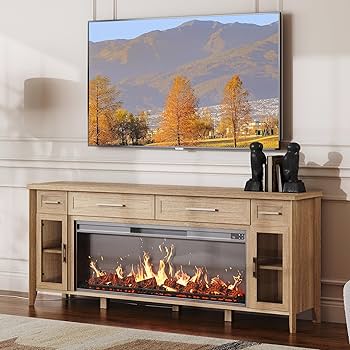 ⭐︎ちゃんこ⭐︎ Amazon.com: BELLEZE 74 Inch Rustic TV Stand with 48